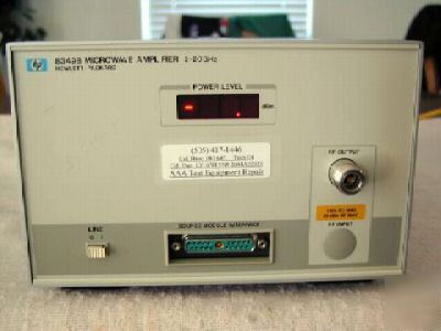 Hp - agilent 8349B 2-20 ghz microwave amplifier w/opt 
