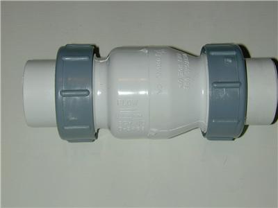 One flo control 1 1/2 swing check valve # 1720-15 pvc