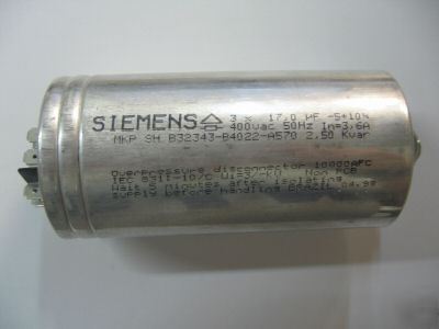 P/n B32343-A4022-A570 ; mkp capacitor 3X17UF 400V