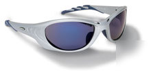 New FUEL2 glasses silver frame, blue mirror lens- 