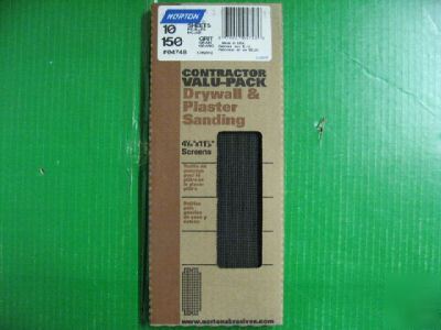 Sanding screens value pack 10 sheets norton 04748