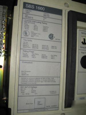 Siemens sbs 1600 SBS2016 SBS2016F 1600AMP amp SB16TLSIG