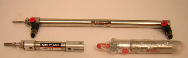 Smc & bimba cylinders (lot of 3)