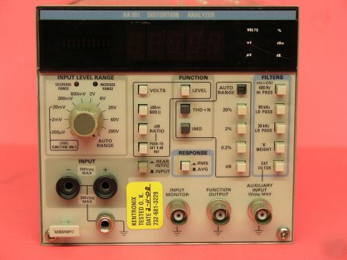 Tektronix AA501/01 distortion analyzer plug-in.