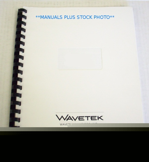 Wavetek 186 op/service manual - $5 shipping 