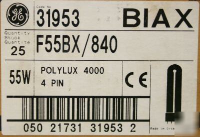 Ge biax F55BX 55WATT compact florescent lamp - 25BOX