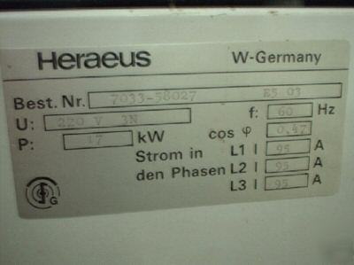 Heraeus xenotest weathering chamber 