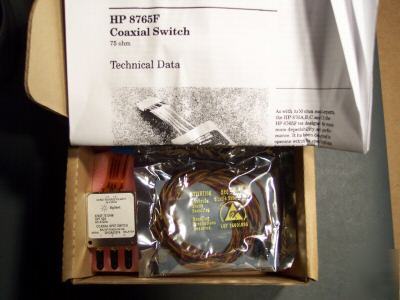 New agilent 8765F dc-4GHZ coaxial switch,75 ohm, in box
