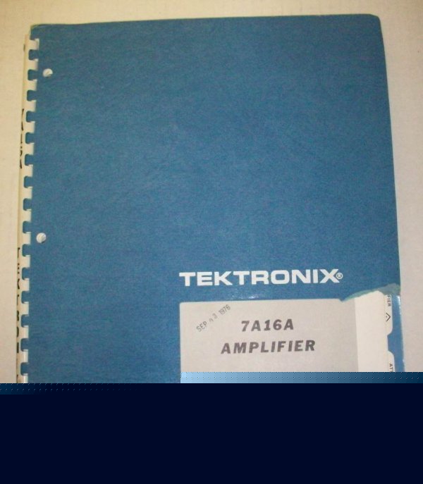 Tektronix 7A16A amplifier instruction manual - $5 ship 