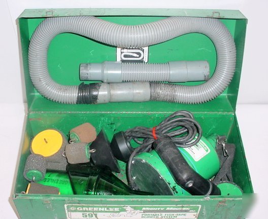 Greenlee 591 mighty mouse blower set fish line portable
