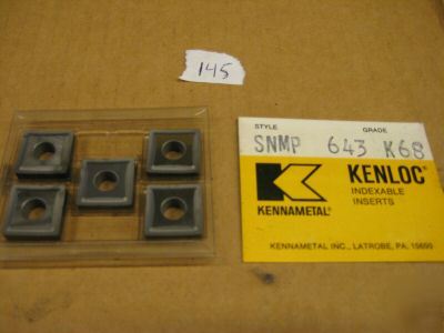 New 5- kennametal carbide inserts (SNMP643)