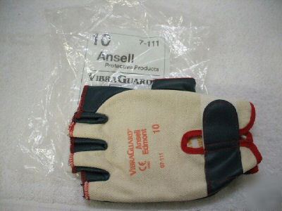 New ansell vibraguard left hand anti-vibration glove 