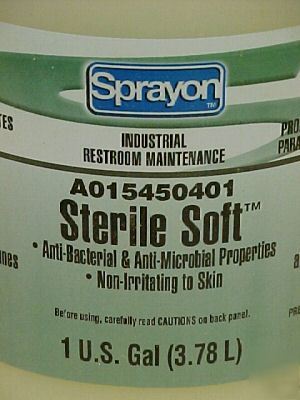 New sprayon industrial liquid restroom hand soap 4-gal