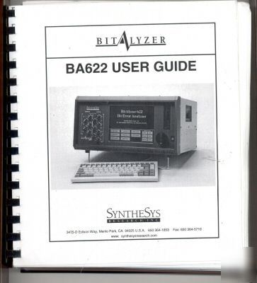 Synthesys research bitalyzer BA622 user guide