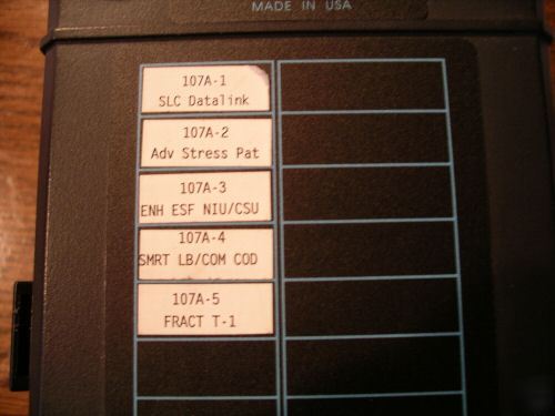 T-berd 107A acterna ttc T1 analyzer options 1,2,3,4,& 5