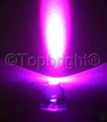 10 pcs megabright pink led 10MM 50000 mcd f/r & f/sh