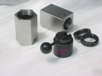 5C collet block hex square blocks cam nut closer set