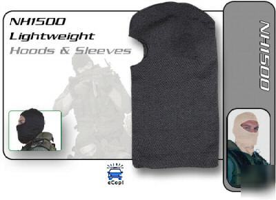 Hatch lightweight black hood with kevlar