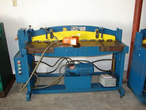 Pexto roper whitney hydraulic power sheet metal shear