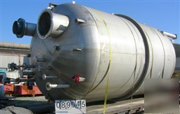 Used: fabricated products tank, 9000 gallon, 316L stain