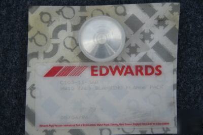 Edwards vacuum C10511368 NW10 blanking flange aluminum