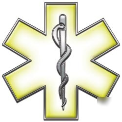 Emt ems mfr medic decal reflective 2