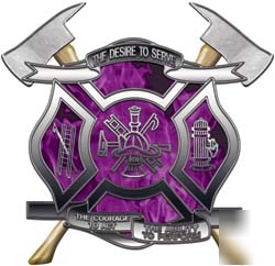 Firefighter decal reflective 6