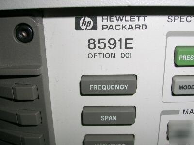 Hp 8591E portable spectrum analyzer, 9KHZ to 1.8GHZ 