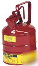Justrite type i safety can - 1 gallon (red)