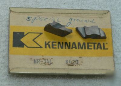 Kennametal 341 K420 top notch 3PC carbide ins