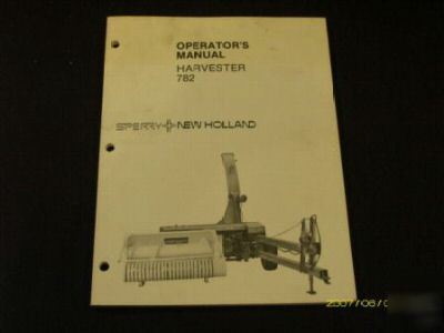 New holland 782 forage harvester operators manual