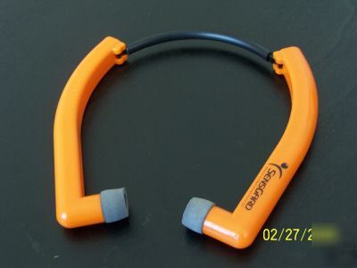 Orange sensgard zem hearing protection device NRR26 db