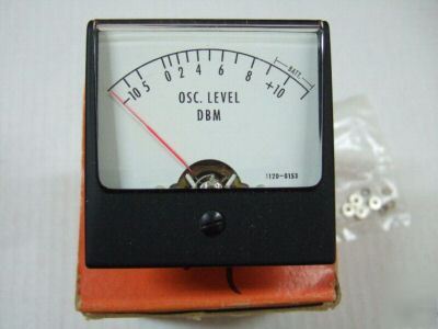 Simpson hp db panel meter osc. level 1120-0153 