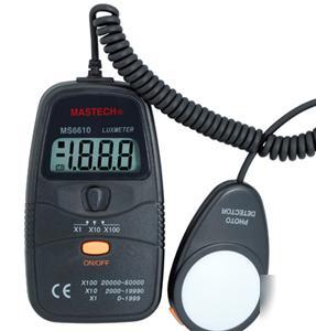 Mastech 3-range digital lux meter luxmeter light meter