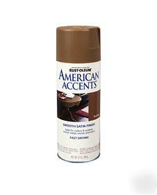 5 cans of american accents smooth satin finish - nutmeg