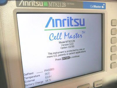 Anritsu cell master MT8212B antenna & cable analyzer