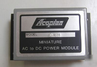 Acopian 13E35 13 vdc 350 ma linear mini-encapsulated