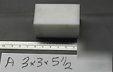 Acetal delrin virgin white 3 X3 X5.5