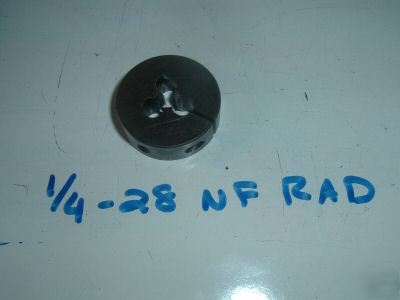 New 1/4-28 threading die nf rad vermont hss