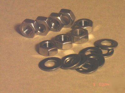  8 stainless steel nuts and washers m-8 