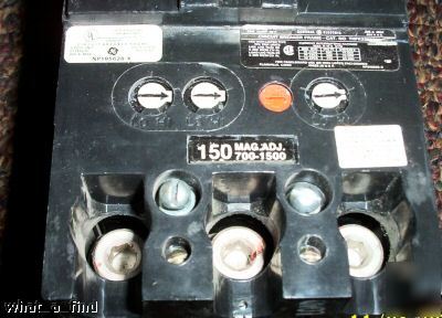 Ge 150 a circuit breaker THFK236F000 mag trip 3 p 600 v