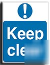 Keep clear sign-adh.vinyl-200X250MM(ma-020-ae)