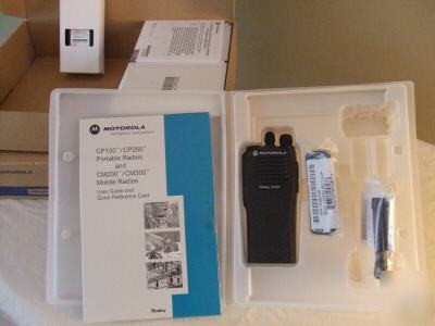 New 2 motorola CP200 4 watt uhf radios - 