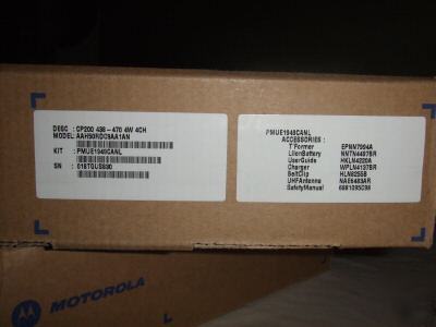 New 2 motorola CP200 4 watt uhf radios - 