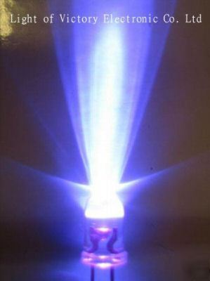 New 50 brightest 5MM ultra violet (uv) led 7,000MCD f/r