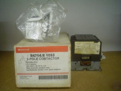 Honeywell R4214 r 1053 50A 3 pole contactor 24V 208/240