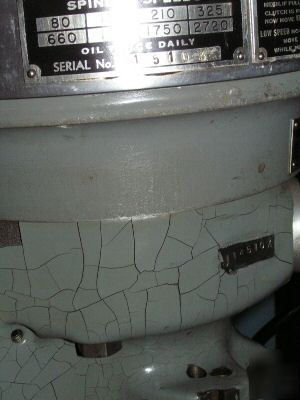 New bridgeport 1J, 1 hp head only
