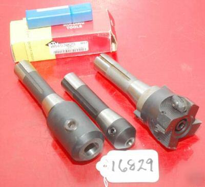 Bridgeport R8 tool holder set (3) items: 