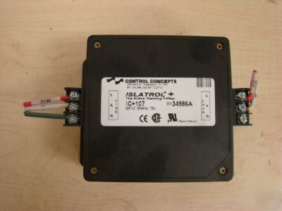 Control concepts islatrol ic+107 120 vac 7.5A used =