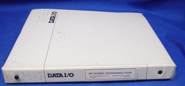 Data i/o 29B programming system maintenance manual